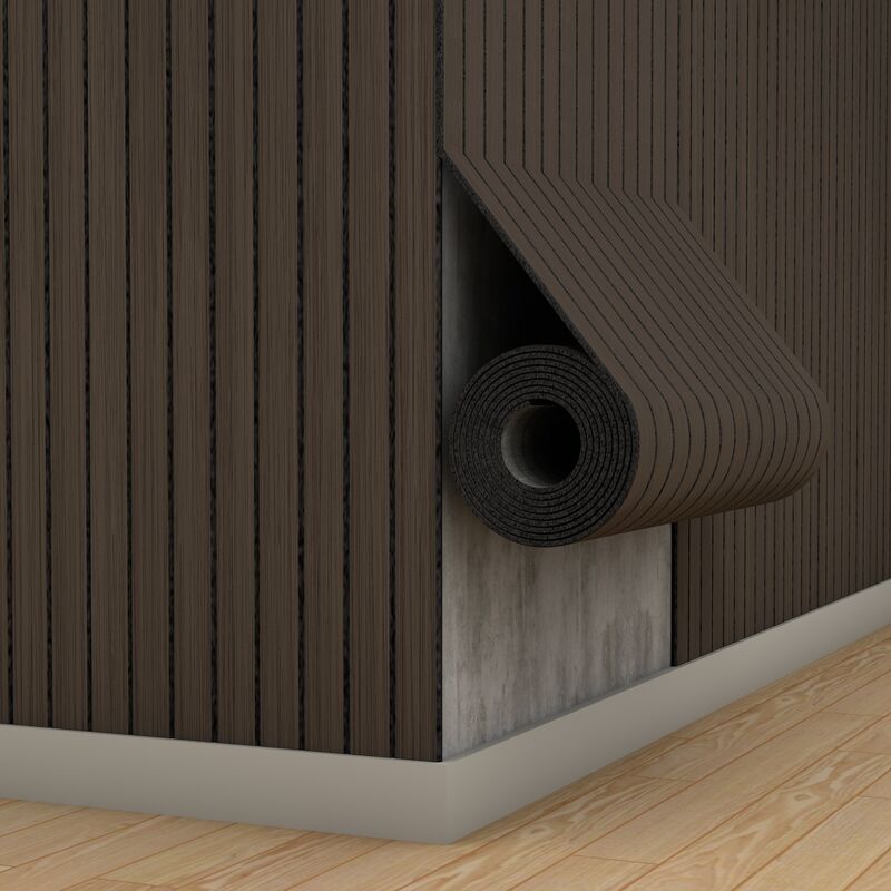 অফিস বিল্ডিং সজ্জার জন্য দাগ-প্রতিরোধী IXPE সফট স্ল্যাট গ্রিল বোর্ড ওয়ালপেপার